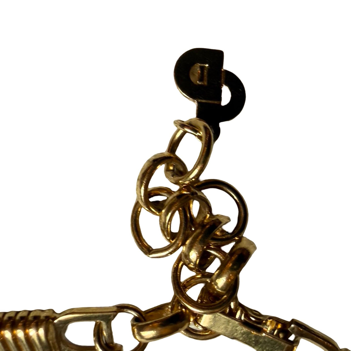Dior Vintage Snake Chain Choker Necklace