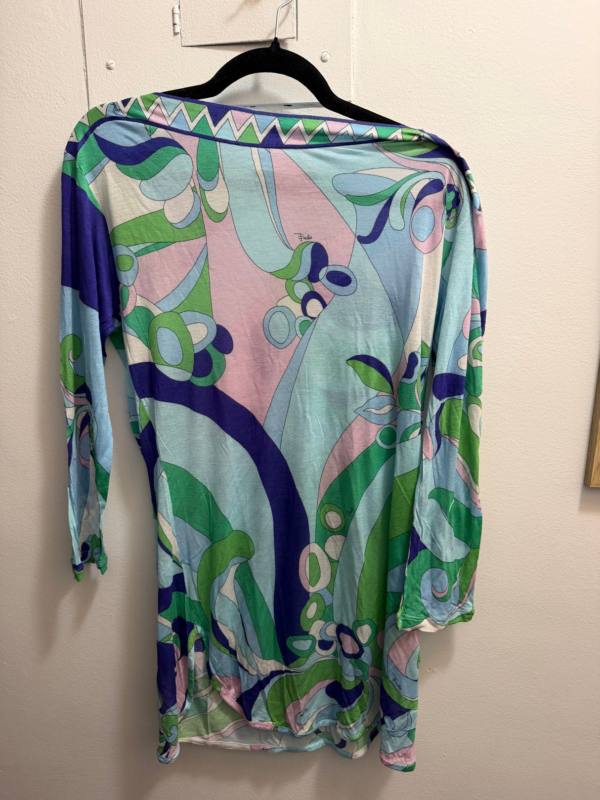 Vintage Emilio Pucci green and blue cover up - TUV #657890