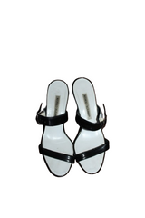 Black & White Buckle Manolo Blahniks