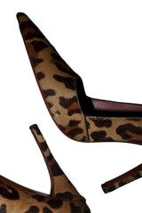 Alaïa leopard pony hair heels (38.5)