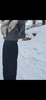 Luxurious Vintage White Fox Fur Lapel