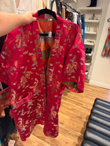 100% silk pink Asian robe/dress - tuv #103