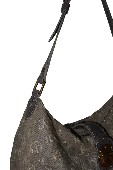 Louis Vuitton grey denim Mahina bag