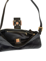 Fendi black neoprene shoulder bag