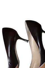 Jimmy Choo brown and tan leather heels (42)
