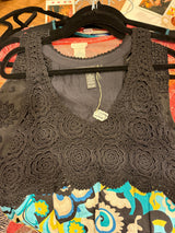 Pucci inspired cotton crochet tank top - sku tuv #155