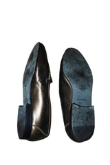 Chanel gold loafers (35)