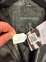 Y2K leather jacket size medium - tuv #3125