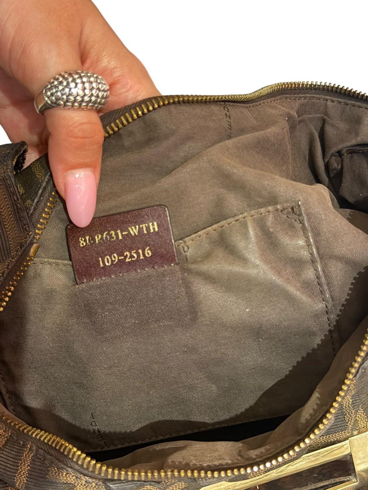 Fendi Mia zucca hobo bag