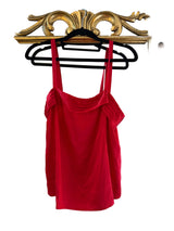 Vintage 100% silk red Saks tank top / size 12