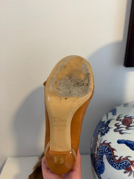 Vintage John Galliano era Christian Dior Fur Pumps size EU 37.5 - TUV #56832