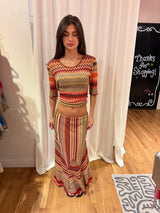 “As is” vintage Missoni shirt and skirt 2 piece set TUV #32135