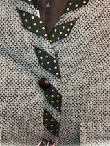 Valentino boutique Brown Tweed blazer with brown and gold details size 8