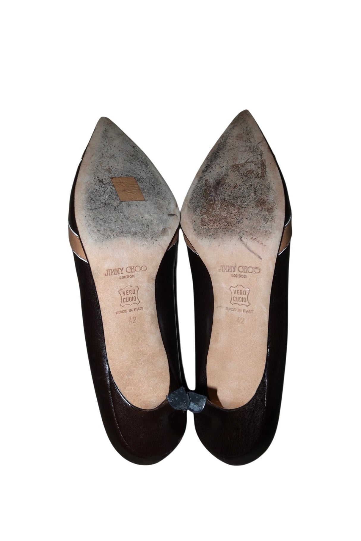 Jimmy Choo brown and tan leather heels (42)