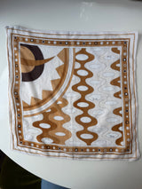 Vintage Emilio Pucci Brown/Mocha Cotton Scarf - 1960s/1970s era
