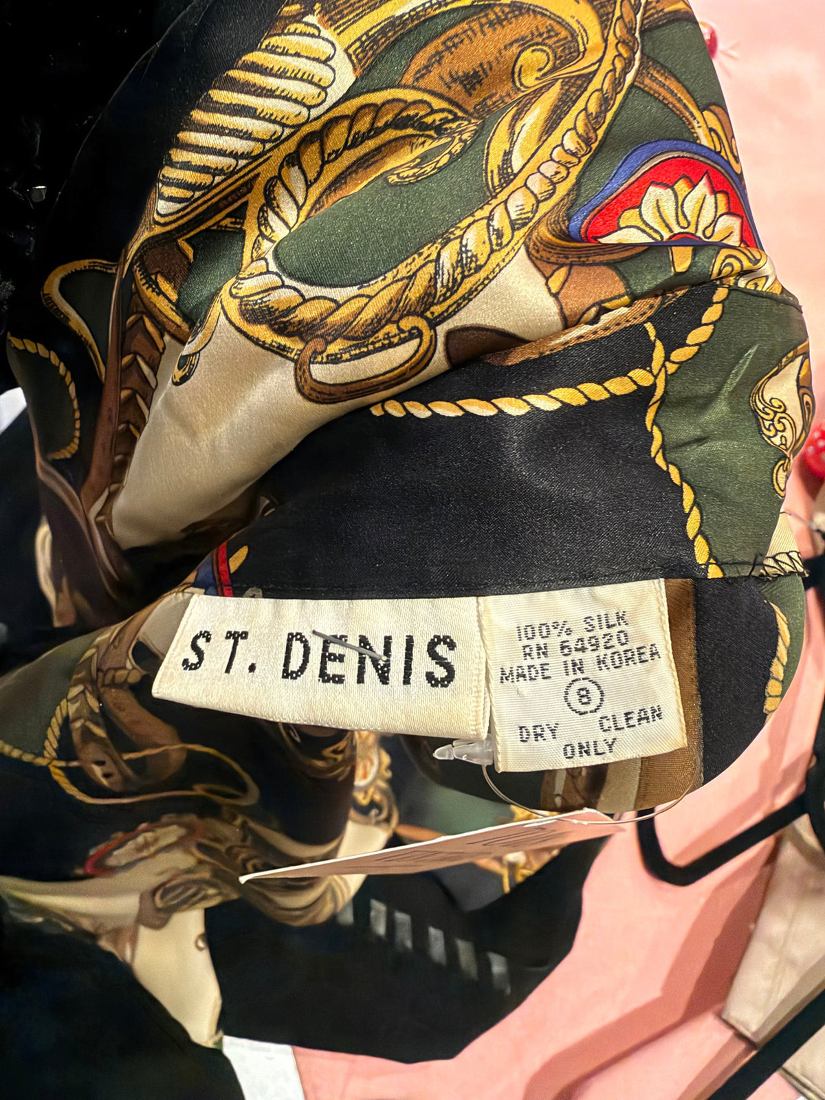 Vintage 100% silk top TUV #73