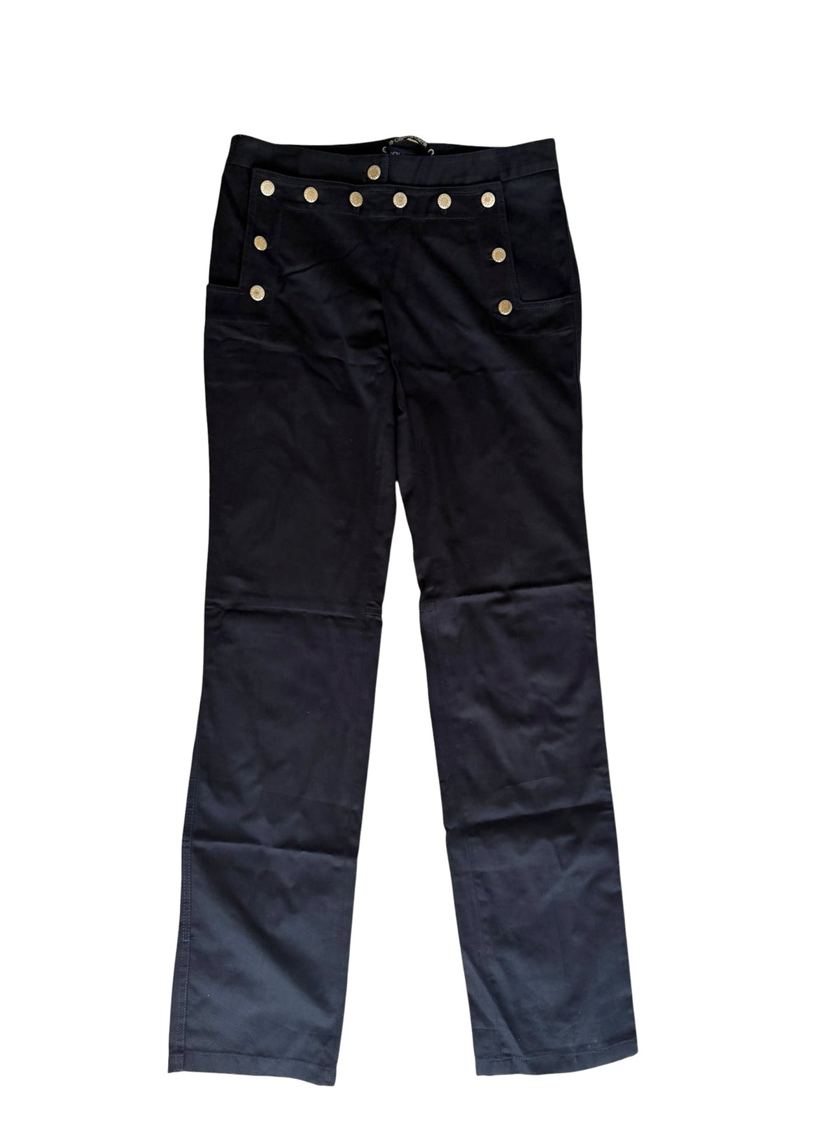 Dolce & Gabbana navy sailor button pants with corset back (44)