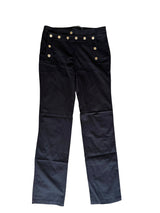 Dolce & Gabbana navy sailor button pants with corset back (44)