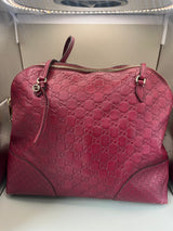 Vintage Y2K Red Gucci Bree Guccissima Tote Bag
