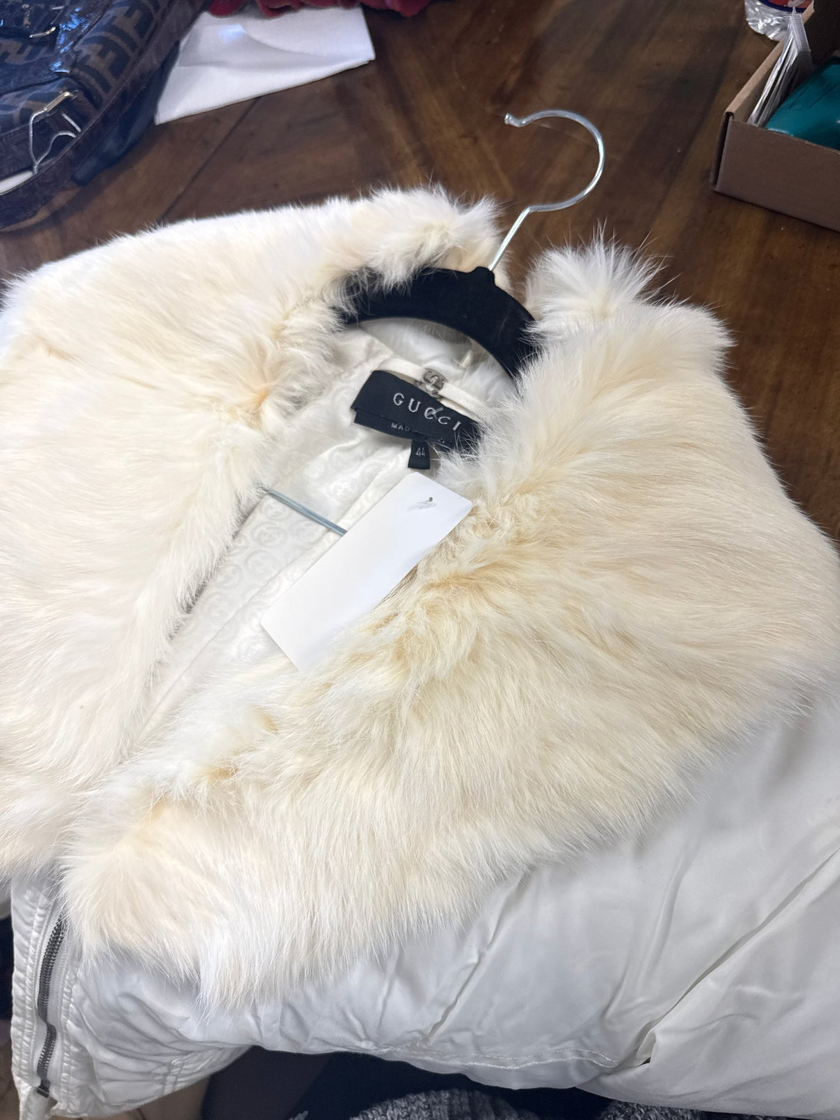 Fur trim Gucci jacket