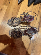 Y2K cheetah Dolce & Gabbana heels size 6.5 TUV #12531