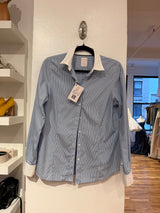Brooks brothers slim fit blue pin stripe shirt #5321