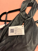 Black 2000s leather dress size 12 TUV #34172