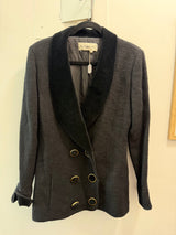 Karl Lagerfeld Blazer Velvet Lapels with velvet buttons size 40