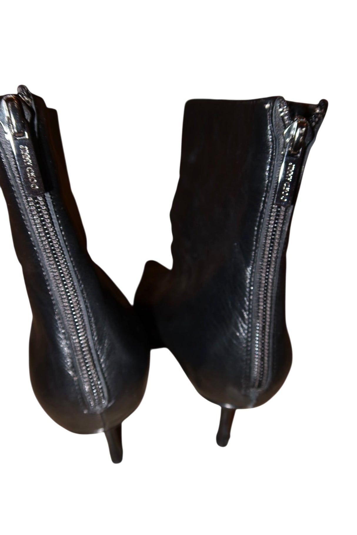 Jimmy Choo black leather booties (41)