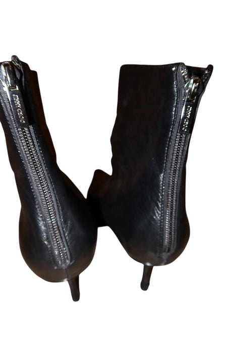 Jimmy Choo black leather booties (41)