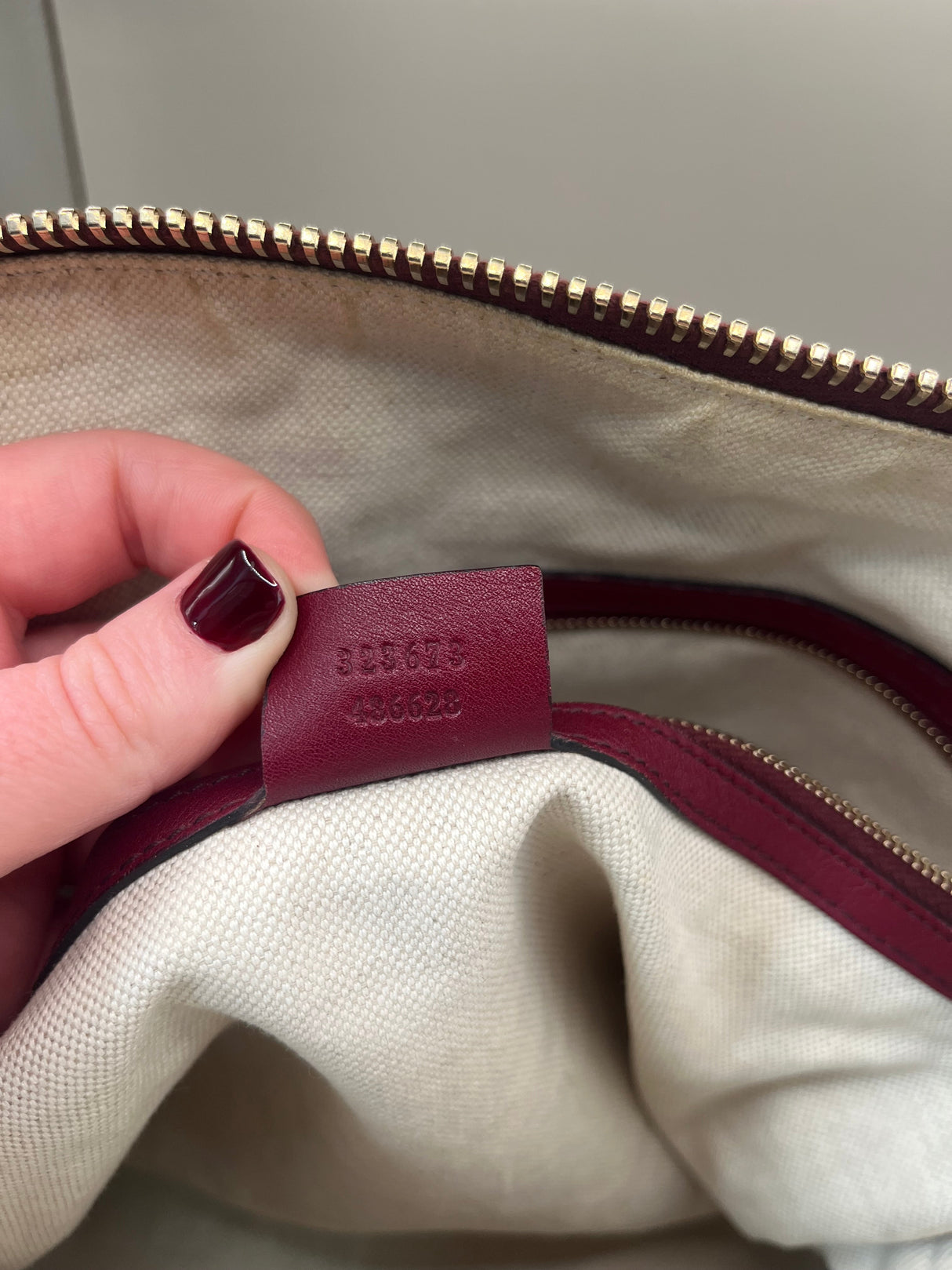 Vintage Y2K Red Gucci Bree Guccissima Tote Bag