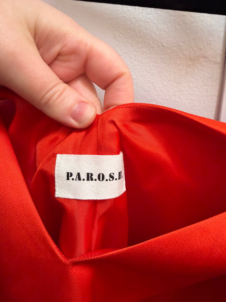 Red Parosh Dress with Bow size 8