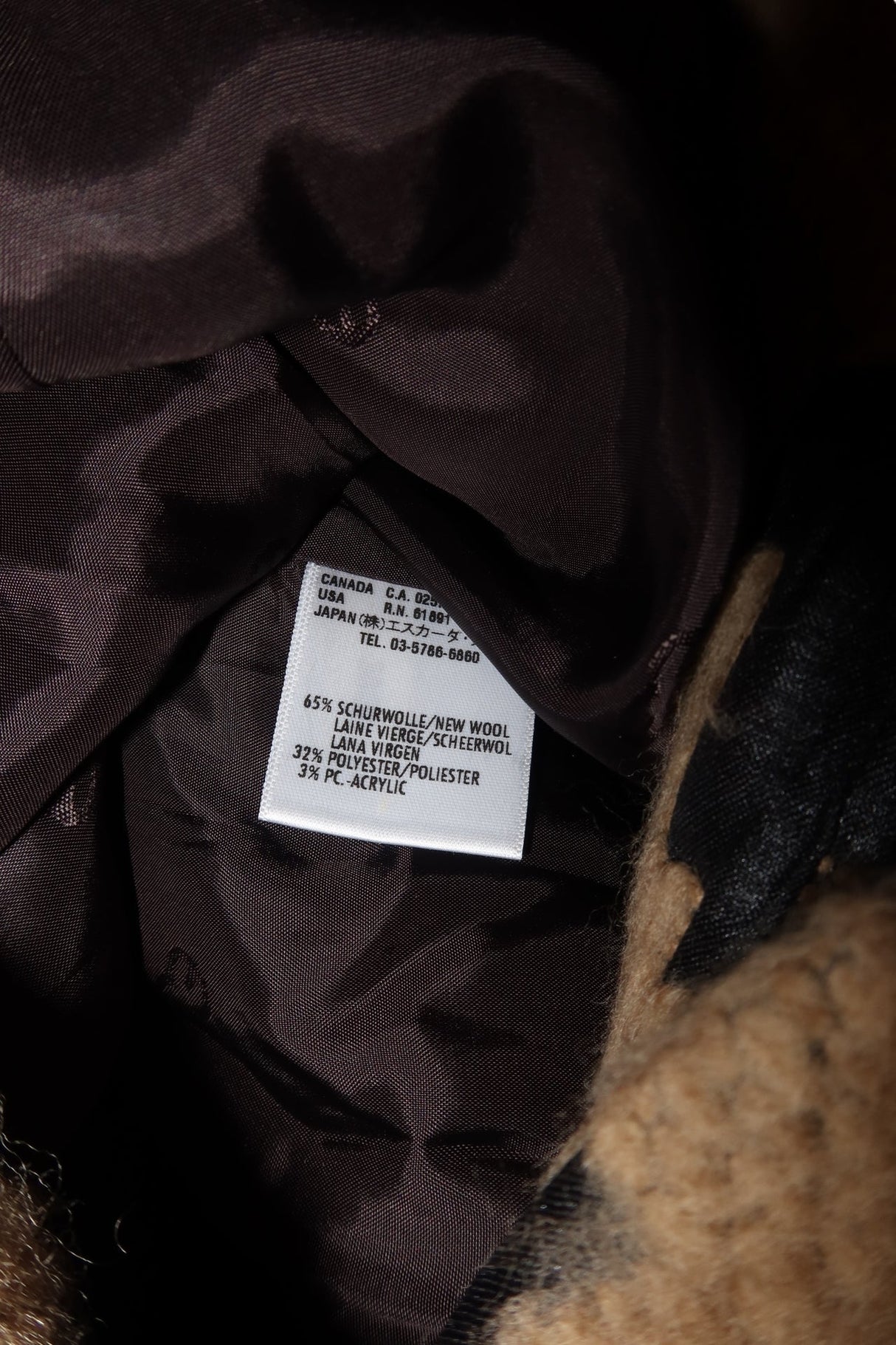Escada black and camel houndstooth jacket