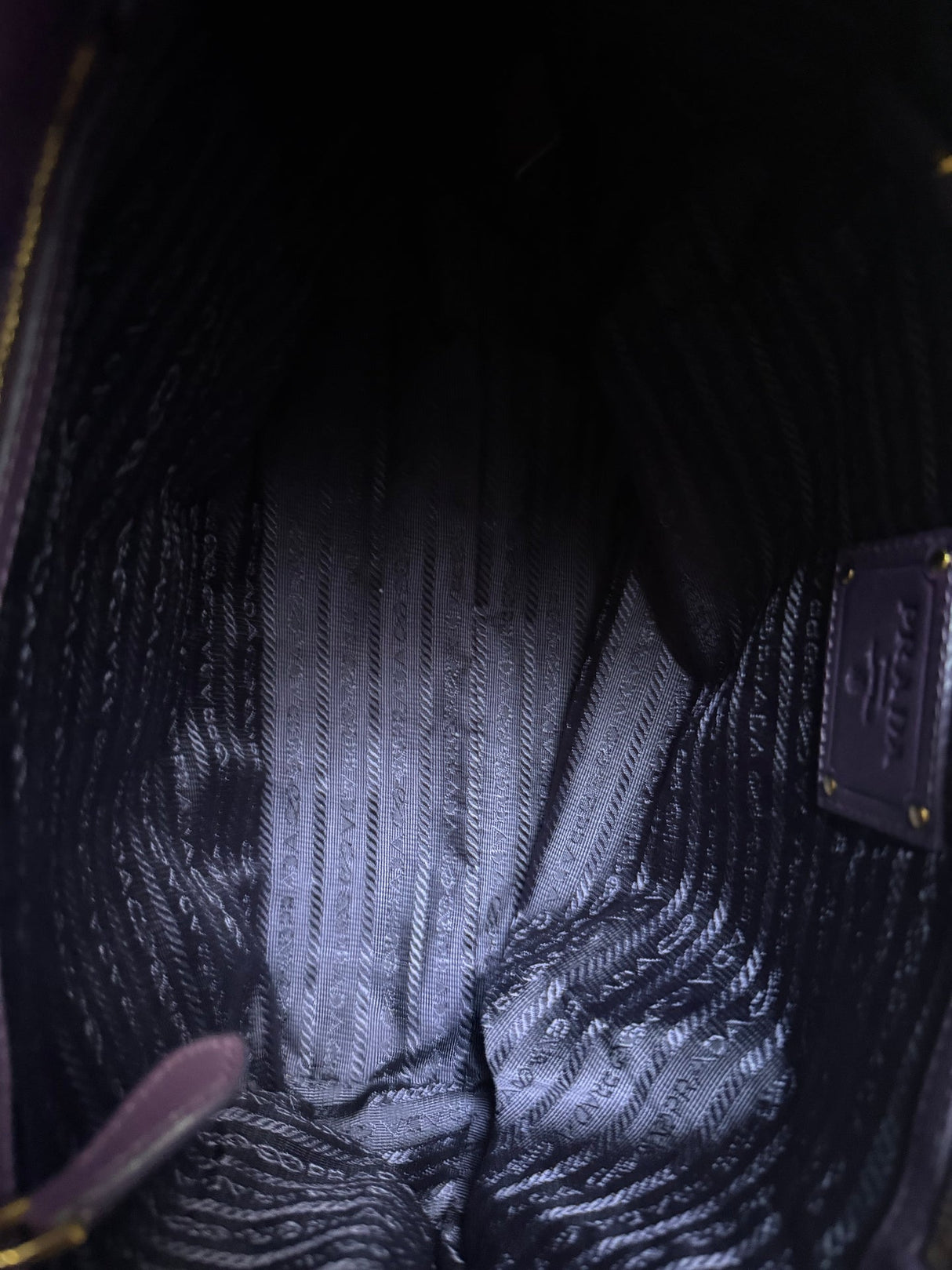 Prada Tessuto Ruffle Tote