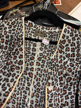 Blue Fendi Cheetah button down cardigan - SKU tuv #382