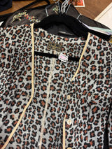 Blue Fendi Cheetah button down cardigan - SKU tuv #382
