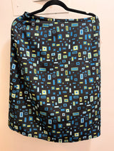Black skirt with blue squares - TUV #123456