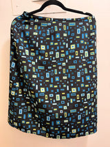 Black skirt with blue squares - TUV #123456