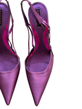 Escada purple satin heels (41)
