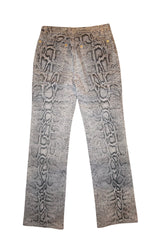 Roberto Cavalli snakeskin print jeans (XS)