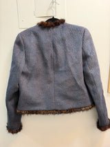 Sam Kori George Atelier wool jacket with mink trim - tuv #321895