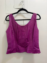 Lopez Knudsen vintage purple python top - sku tuv #77892