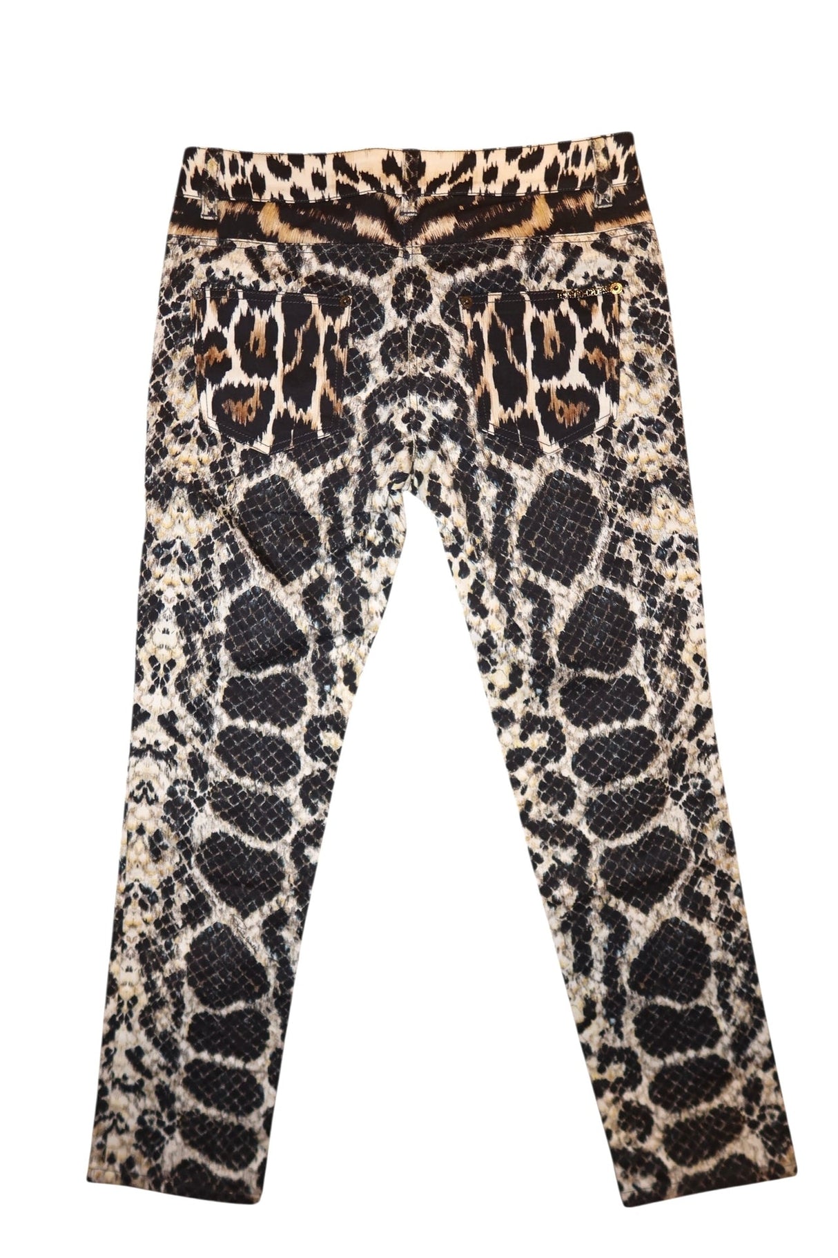 Roberto Cavalli animal print jeans (40)