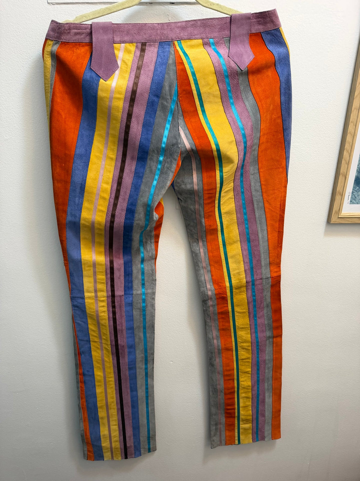 Ultra Rare Spring/Summer 2002 Dolce & Gabbana Latina Collection Suede Pants as seen on Gisele - TUV #3293