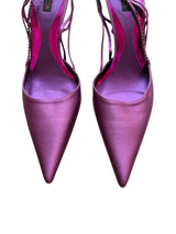 Escada purple satin heels (41)