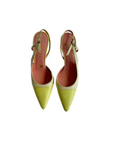 Escada two tone yellow slingback heels (36)