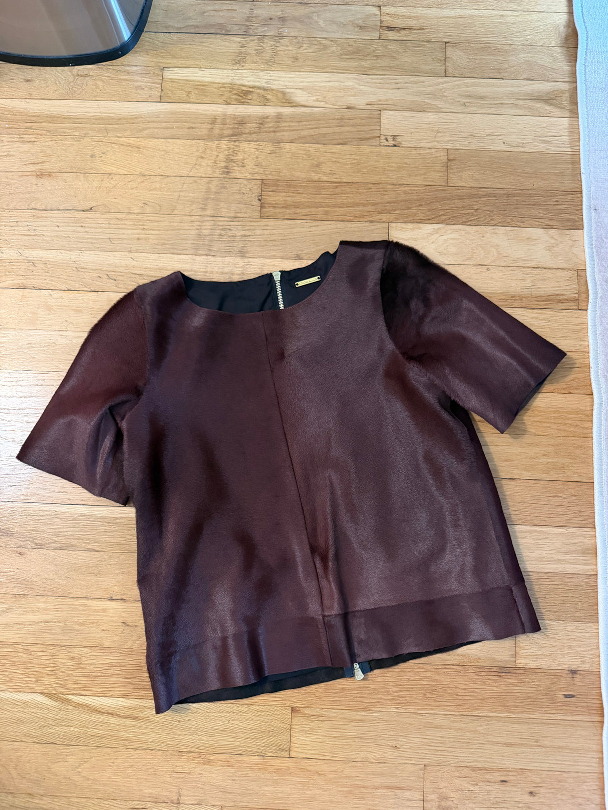 100% pony hair Rebecca Minkoff top TUV #1215