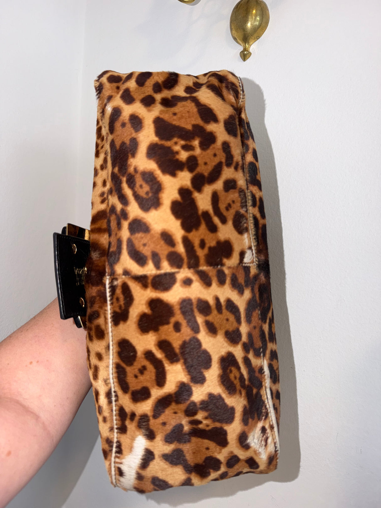 Rare Vintage Pong Hair Cheetah Mama Baguette