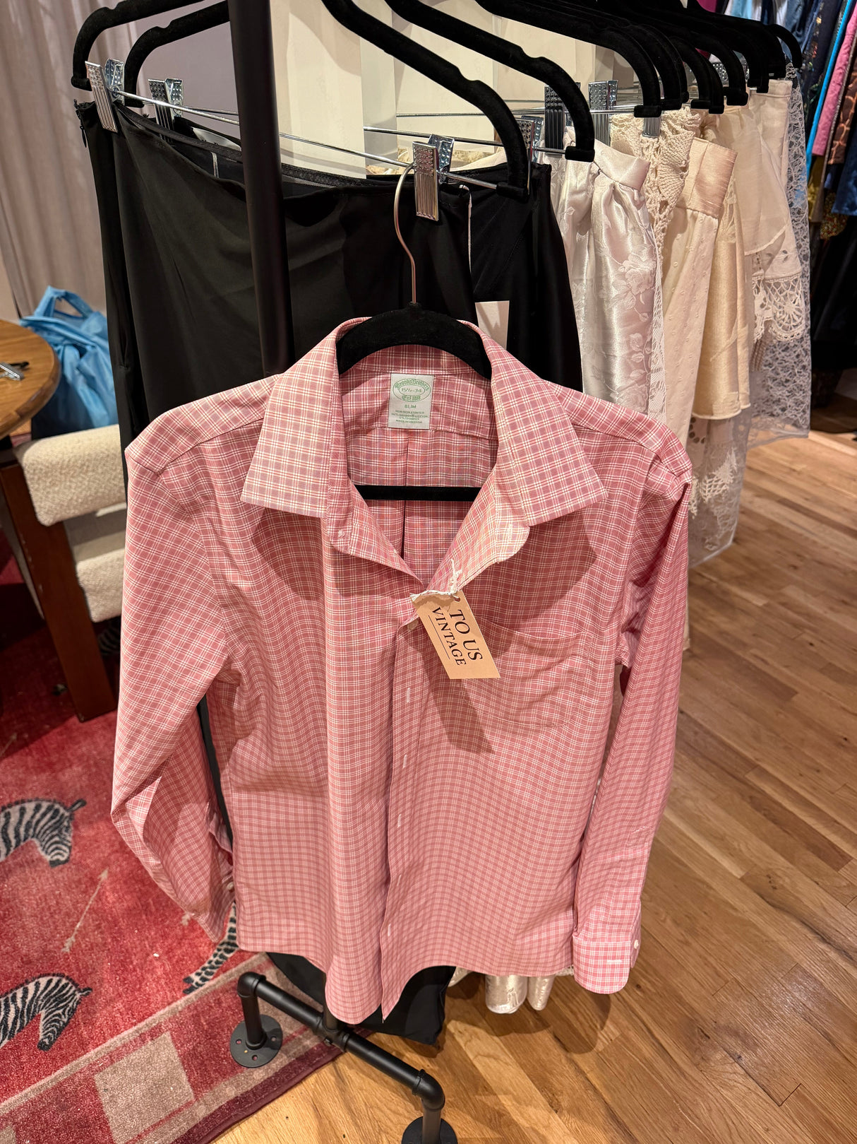 Red brooks brothers button down TUV #31211
