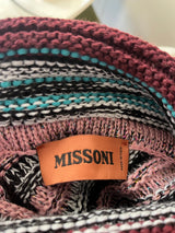 Missoni Lane Wool Multicolor and Glitter Poncho